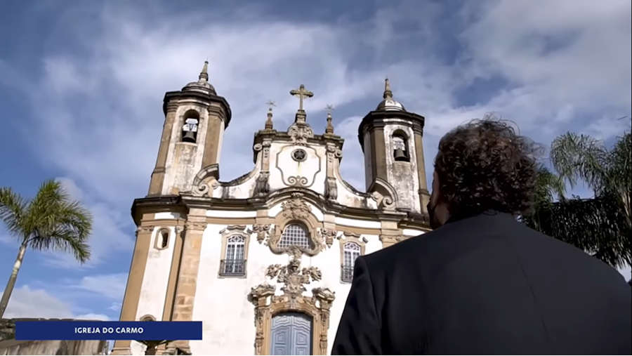 Igreja do Carmo, em Ouro Preto (reprodução YouTube) Igreja do Carmo, em Ouro Preto (reprodução YouTube)