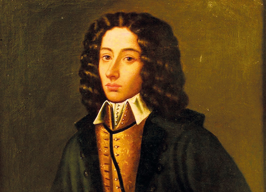 Detalhe de retrato de Pergolesi pintado pelo italiano Domenico Antonio Vaccaro [reprodução]