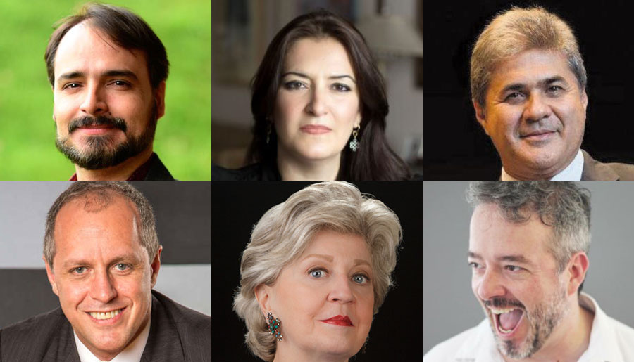Jean Joubert, Flavia Furtado, Diomar Silveira, Edilson Ventureli, Claudia Toni e Jacques Figueiras [Divulgação]