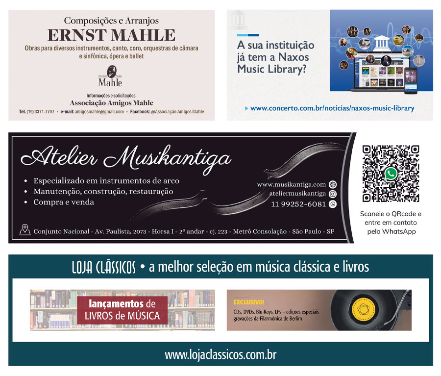 Ensino, luteria e livraria