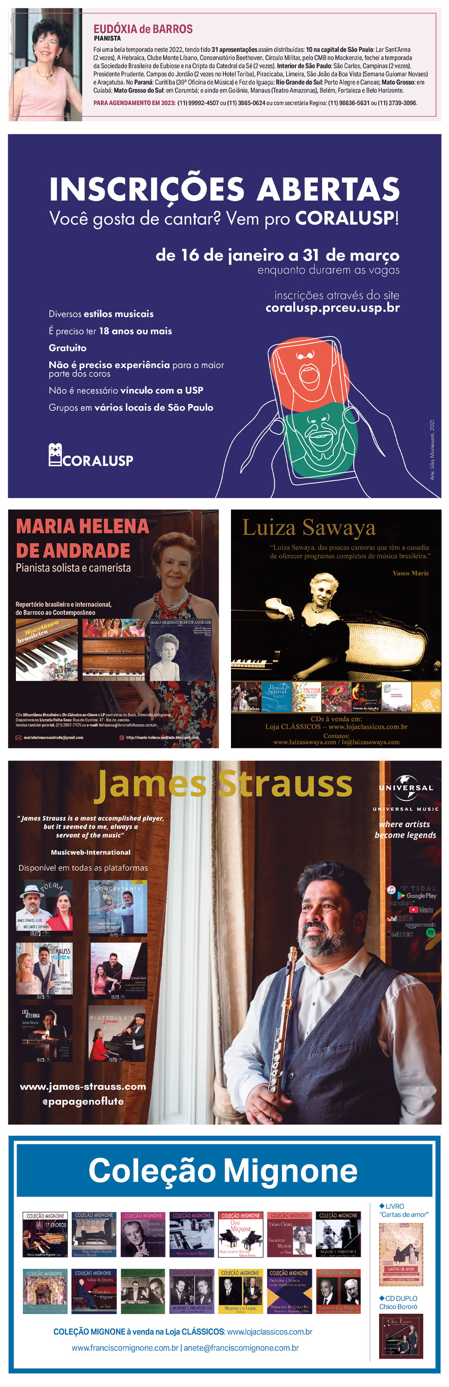 Musicos, conjuntos e gravações