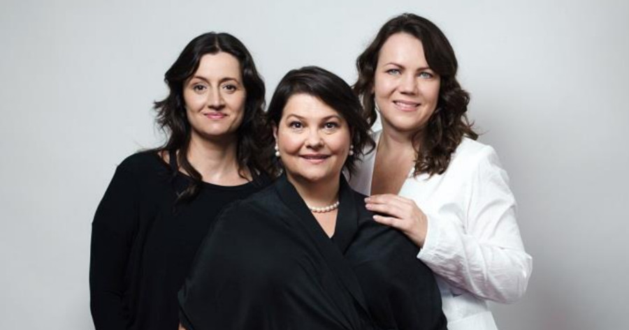 Camila Fresca, Marilia Vargas e Liuba Kletsova [Divulgação/Cleber Correa]