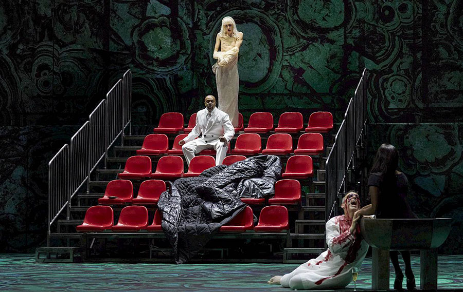 Cena da produção da Ópera de Zurique de ‘Lessons in Love and Violence’, de George Benjamin (divulgação, Herwig Prammer)