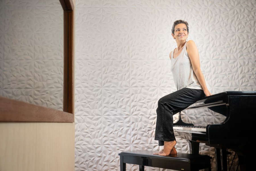 A pianista Maria Teresa Madeira [Divulgação]