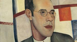 Mário de Andrade, em detalhe de pintura de Lasar Segall (1927)