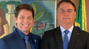 O secretário Mario Frias e o presidente Jair Bolsonaro (reprodução do Instagram)