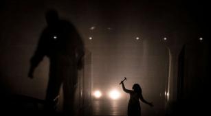 Cena de 'O marinheiro pobre', em montagem do Theatro São Pedro [Divulgação/Heloisa Bortz]