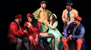Produção de La bohème, apresentada no Teatro Bradesco [Divulgação]