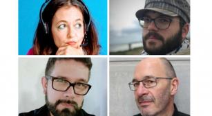 Jelena Novak, Yuri Colossale, Alex Aguilera e Johaness Blumm (em sentido horário) [Fotos Divulgação/Palácio das Artes]