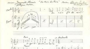 Canção inédita de Cláudio Santoro encontrada pelo Instituto Piano Brasileiro [Reprodução]