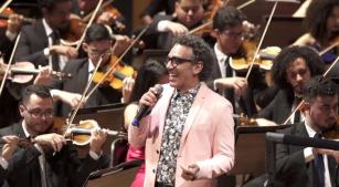 Wilson Simoninha em concerto com a Sinfônica Heliópolis em 2019 [Divulgação]