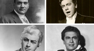 Enrico Caruso, Mario Lanza, Franco Corelli e Giuseppe Di Stefano [Reprodução]