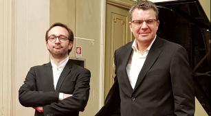 O pianista Luca Delle Donne e o violinista Emmanuele Baldini fazem o recital de estreia (divulgação)