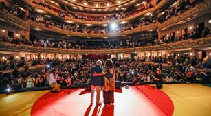 Presidente Lula e ministra Margareth Menezes, no Theatro Municipal do Rio de Janeiro (divulgação, Ricardo Stuckert, PR)