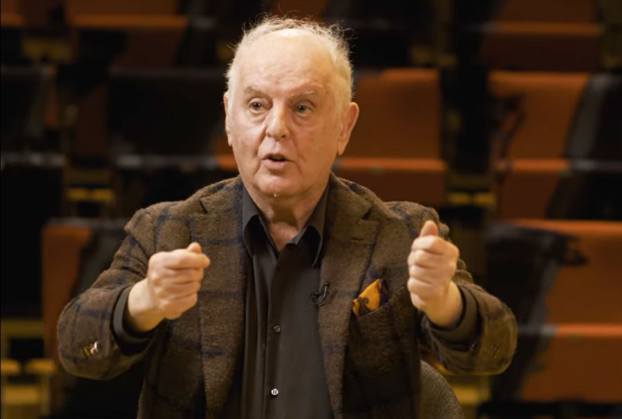 Daniel Barenboim (reprodução YouTube) Daniel Barenboim (reprodução YouTube)