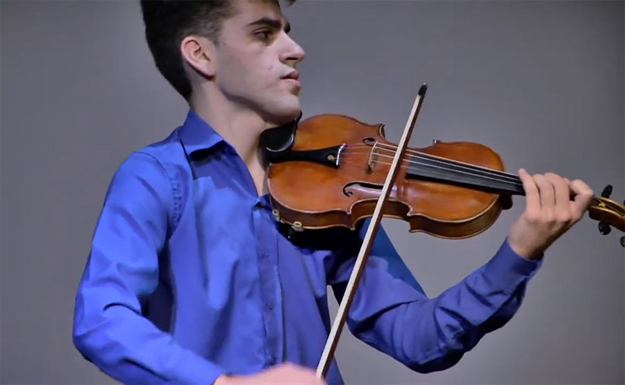Guido Sant’Anna na primeira prova da competição (reprodução YouTube) Guido Sant’Anna na primeira prova da competição (reprodução YouTube)
